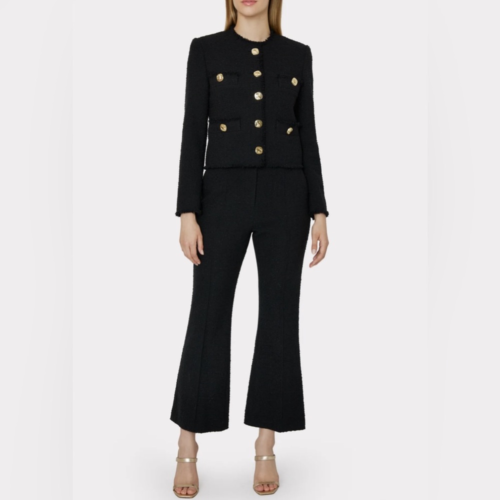 SOLD OUT Milly Betsy pant. NWT Size 6. Fits true to size. Chic black boucle.
